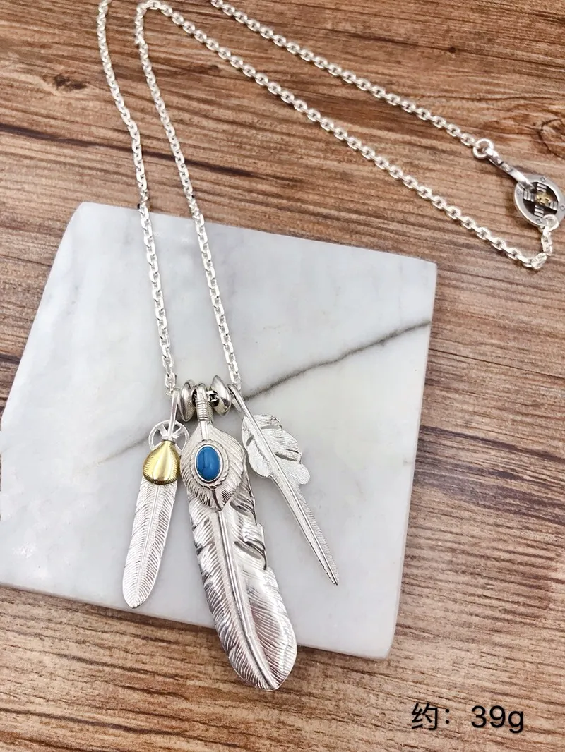 GORO'S 高橋吾郎 羽毛ネックレス シルバー - 画像 (3)