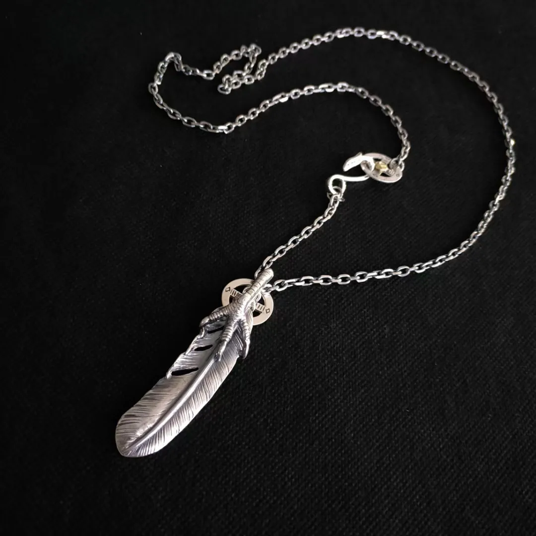 高橋ネックレス シルバー 羽根デザイン - 画像 (5)