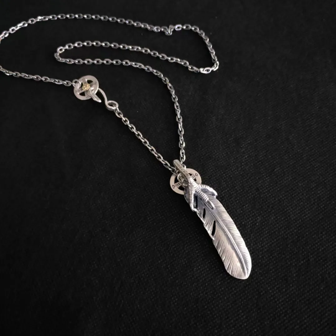 高橋ネックレス シルバー 羽根デザイン - 画像 (6)