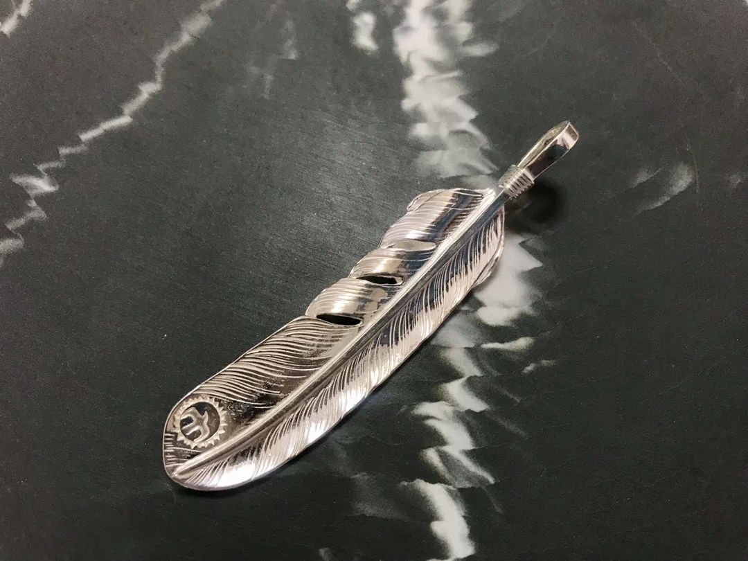 高橋吾郎シルバーフェザーペンダントゴールド - 画像 (3)