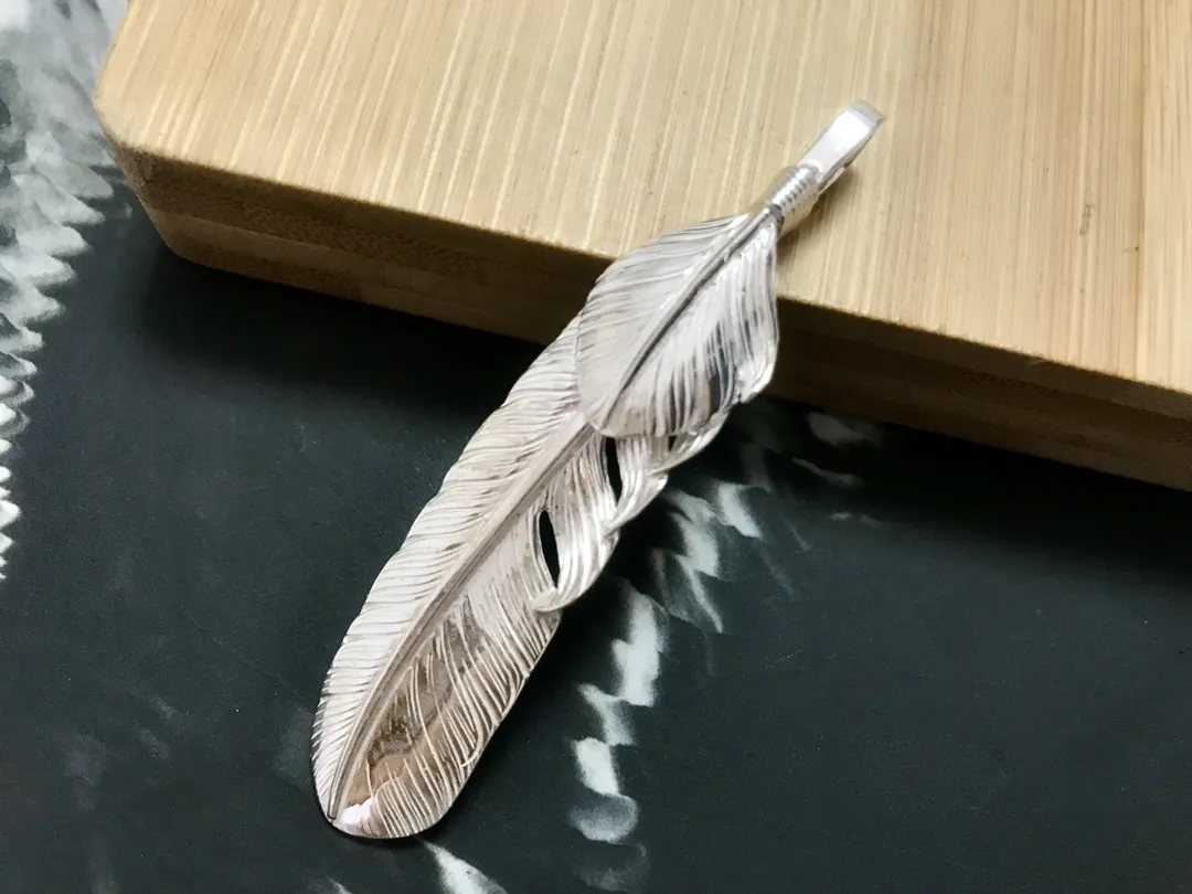 高橋吾郎シルバーフェザーペンダントゴールド - 画像 (4)