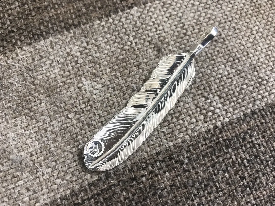 高橋吾郎シルバーフェザーペンダントゴールド - 画像 (7)