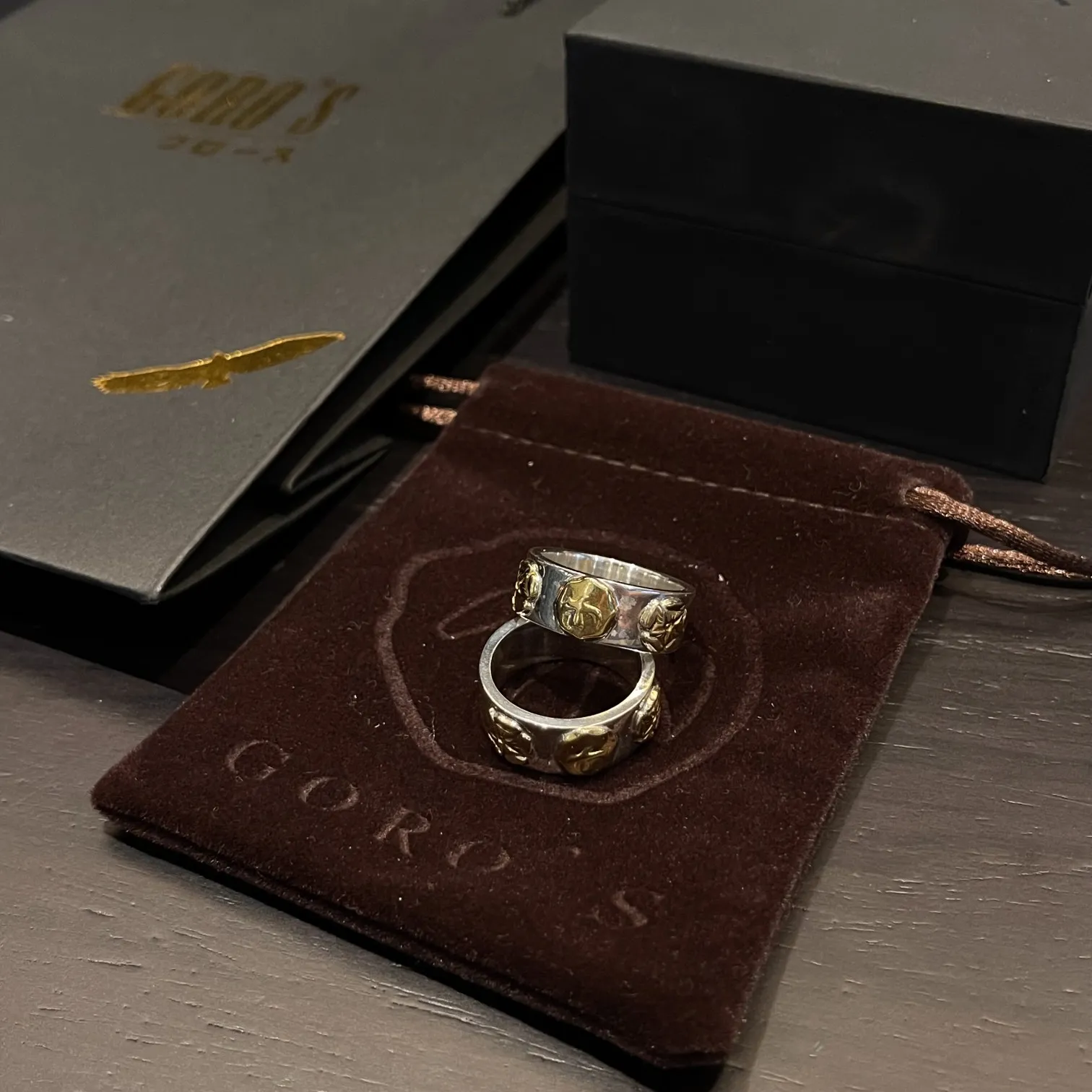 GORO'S 高橋吾郎 平打ち三花飛鳥リング シルバー - 画像 (5)