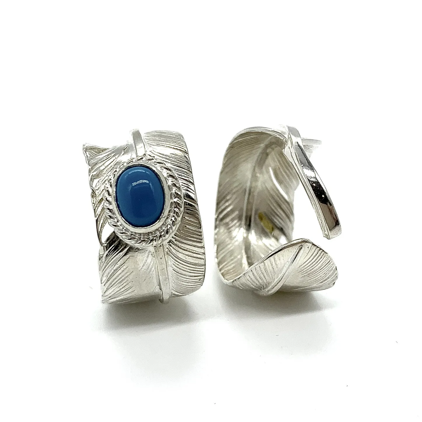 Goro's高橋吾郎 ターコイズ羽根リング シルバー - 画像 (3)