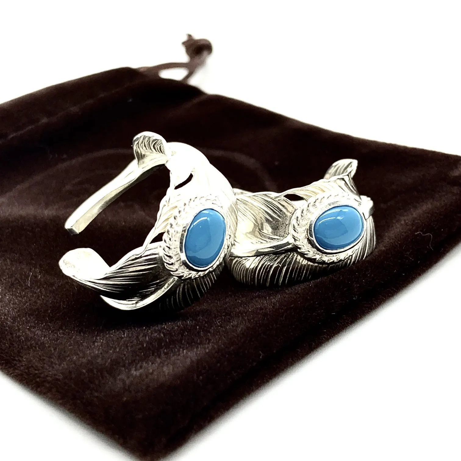 Goro's高橋吾郎 ターコイズ羽根リング シルバー - 画像 (4)