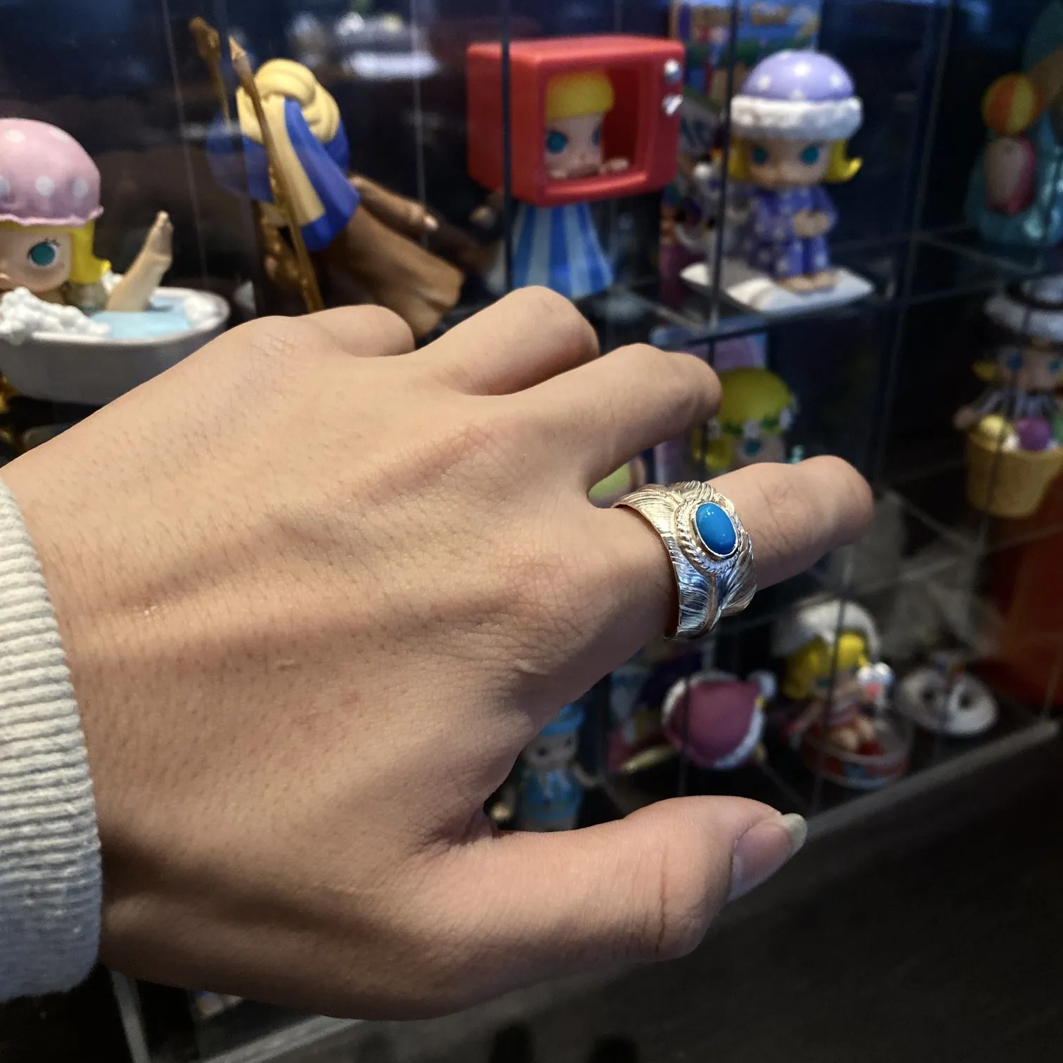 Goro's高橋吾郎 ターコイズ羽根リング シルバー - 画像 (10)