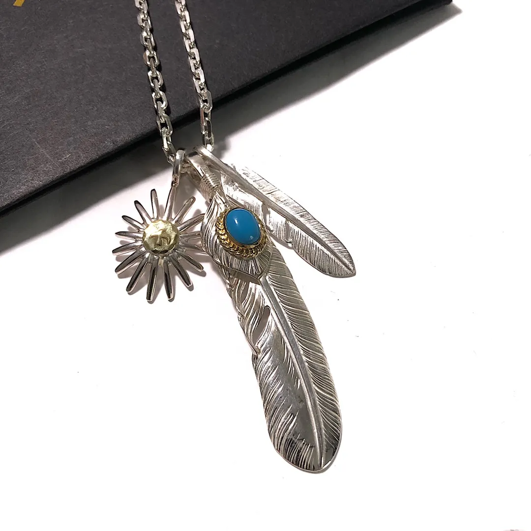 Goro's高橋吾郎 シルバー フェザーネックレス - 画像 (4)