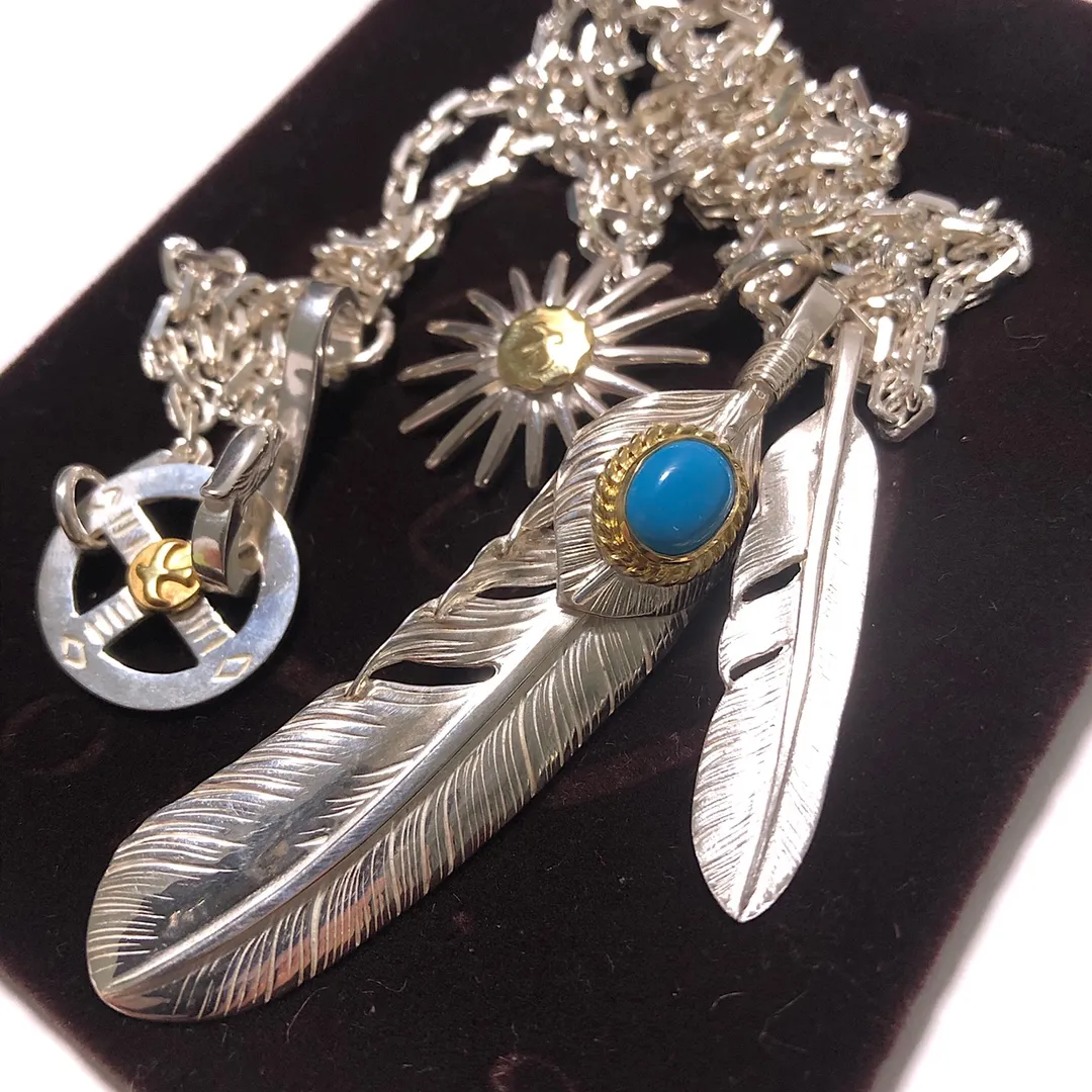 Goro's高橋吾郎 シルバー フェザーネックレス - 画像 (5)