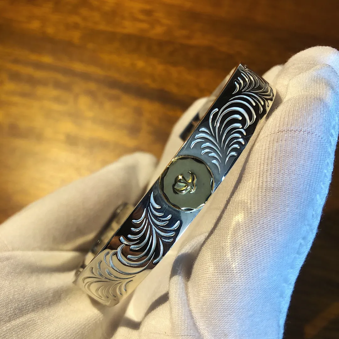 高橋Goro飛鳥平打唐草手錠シルバー - 画像 (4)