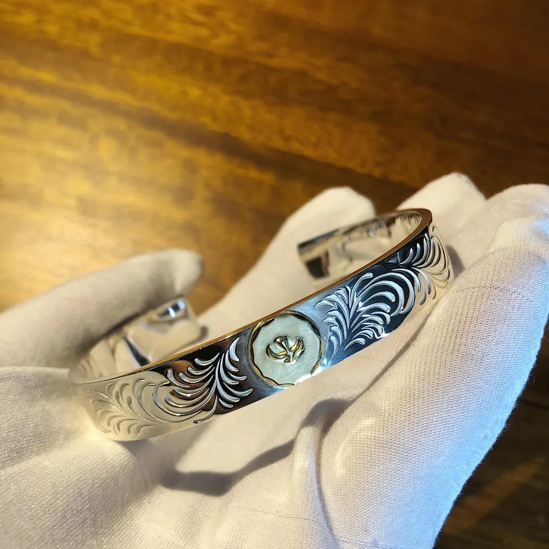 高橋Goro飛鳥平打唐草手錠シルバー - 画像 (5)