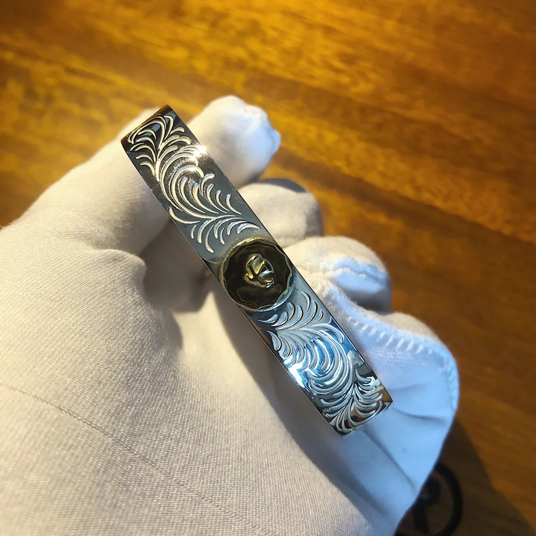 高橋Goro飛鳥平打唐草手錠シルバー - 画像 (6)