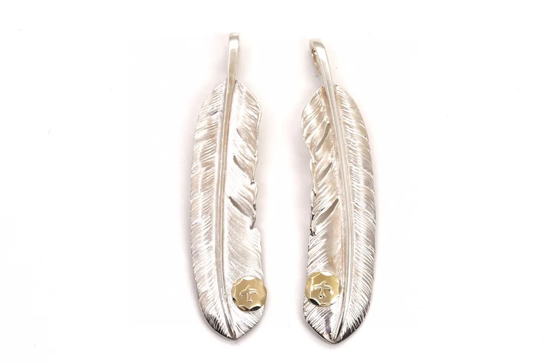 高橋羽毛シルバーフェザーピアス - 画像 (4)