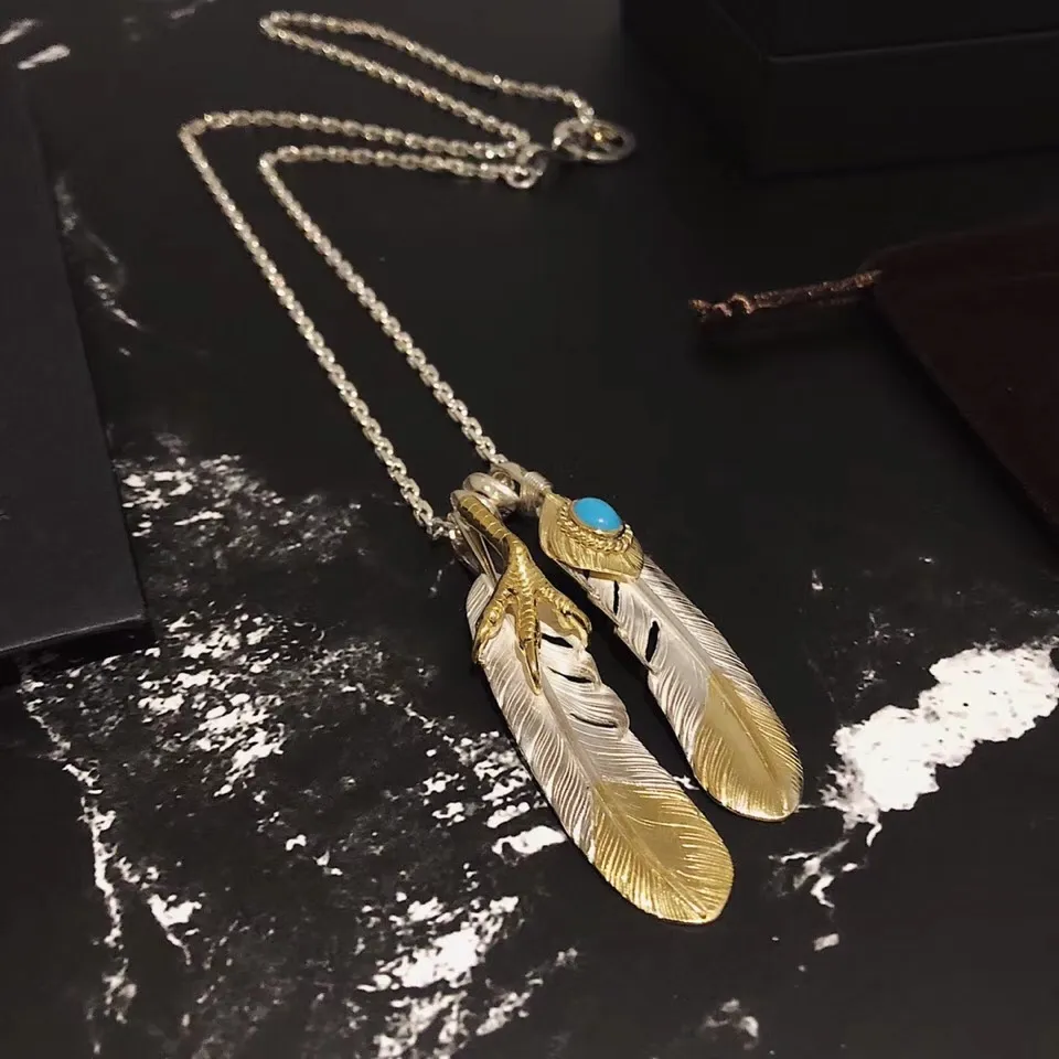 高橋goro’s ゴールドシルバーフェザーネックレス - 画像 (3)