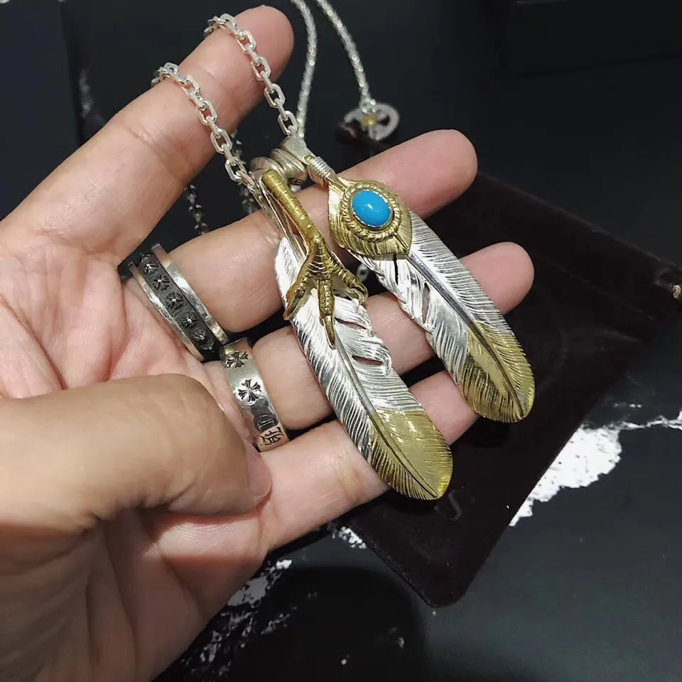 高橋goro’s ゴールドシルバーフェザーネックレス - 画像 (5)