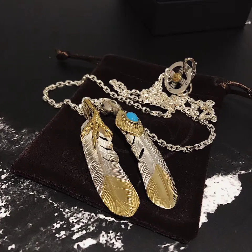 高橋goro’s ゴールドシルバーフェザーネックレス - 画像 (6)