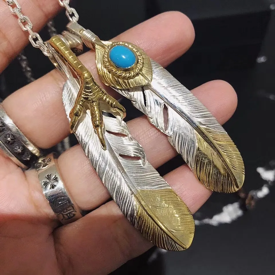 高橋goro’s ゴールドシルバーフェザーネックレス - 画像 (7)