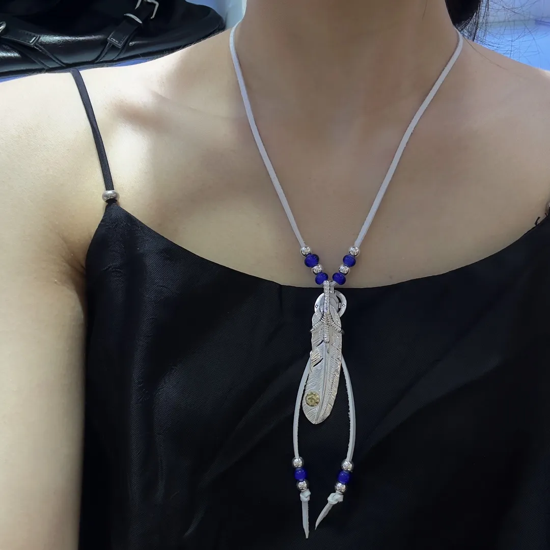 高橋シリーズ純銀羽根ネックレスシルバー - 画像 (5)