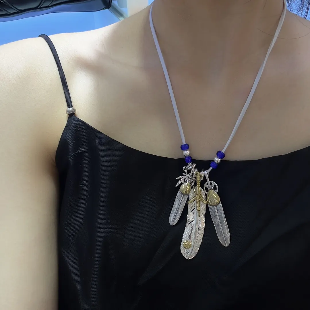 高橋シリーズ純銀羽根ネックレスシルバー - 画像 (6)