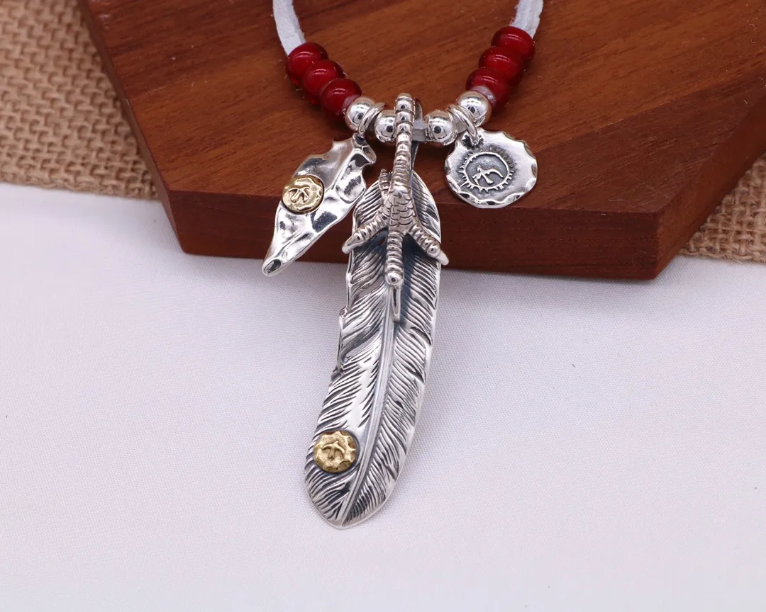 GORO'S 羽毛盾牌小銀飾セット シルバー - 画像 (4)