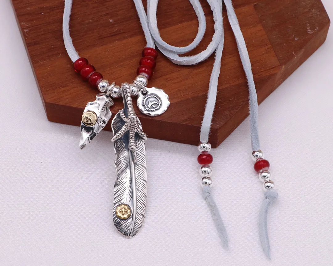 GORO'S 羽毛盾牌小銀飾セット シルバー - 画像 (5)