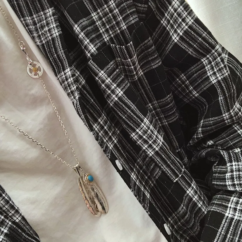 高橋goro’s シルバー羽根ネックレス ブルー - 画像 (7)