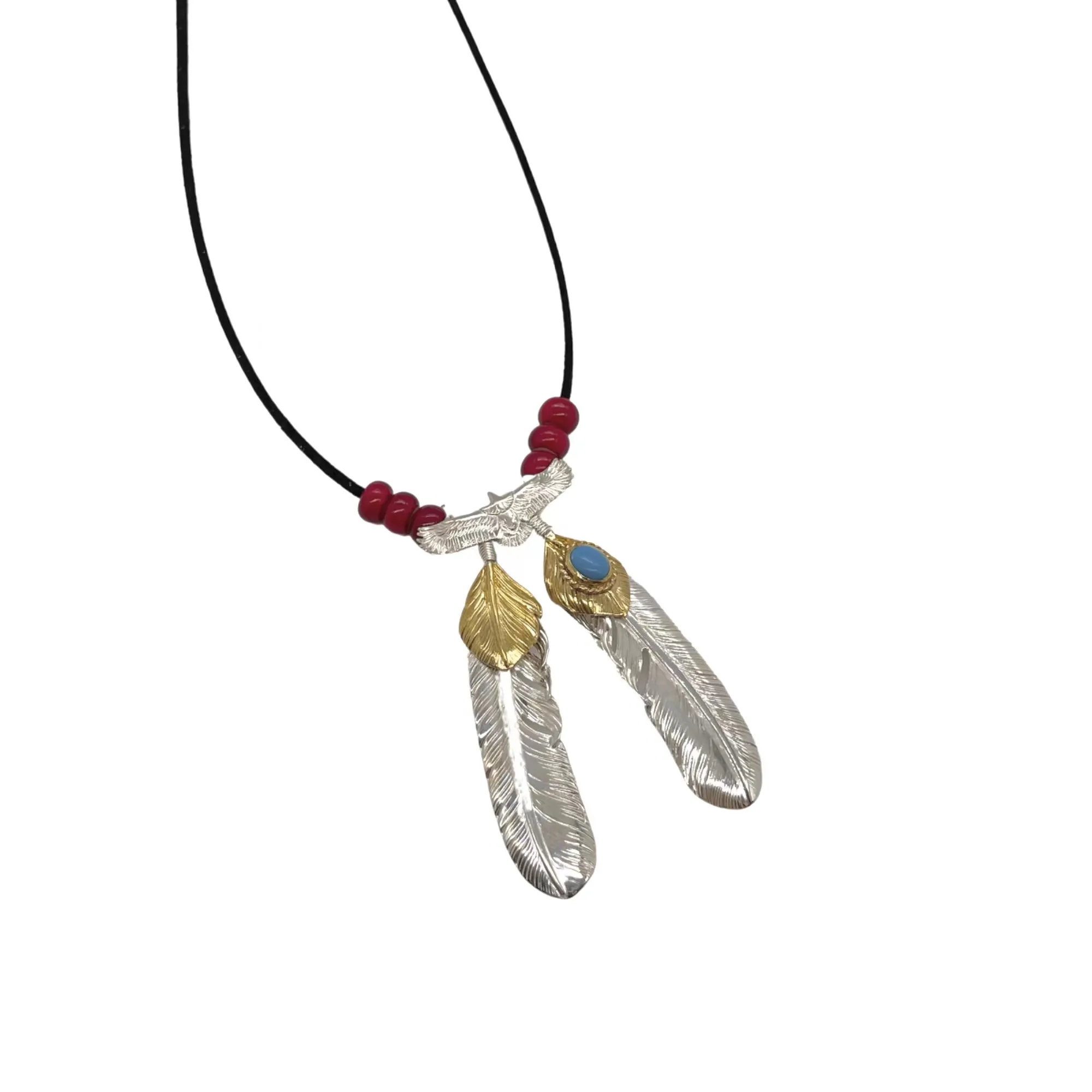 高橋吾郎 ターコイズイーグルネックレス シルバー - 画像 (3)