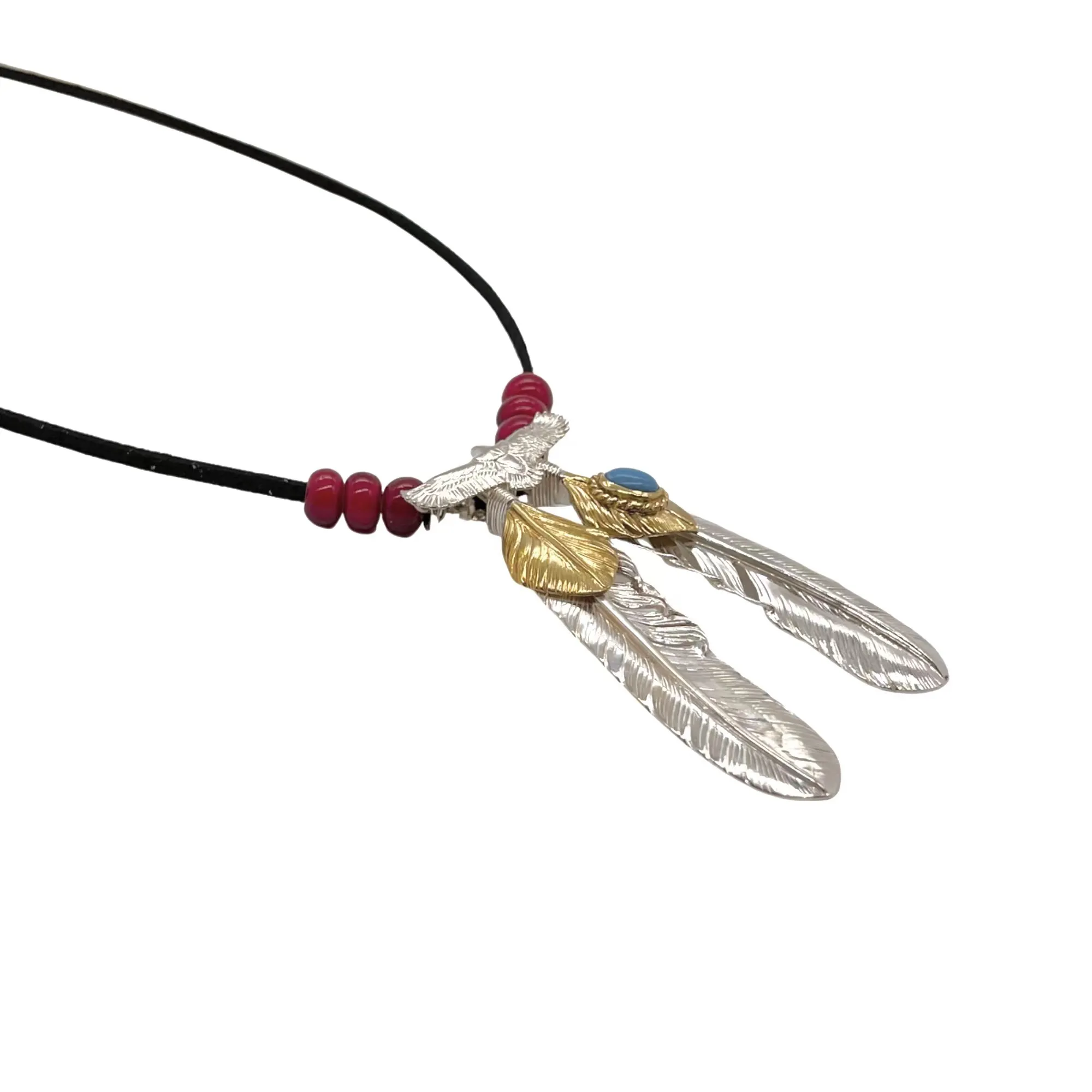 高橋吾郎 ターコイズイーグルネックレス シルバー - 画像 (4)