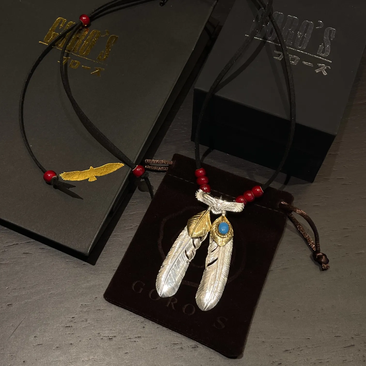 高橋吾郎 ターコイズイーグルネックレス シルバー - 画像 (8)