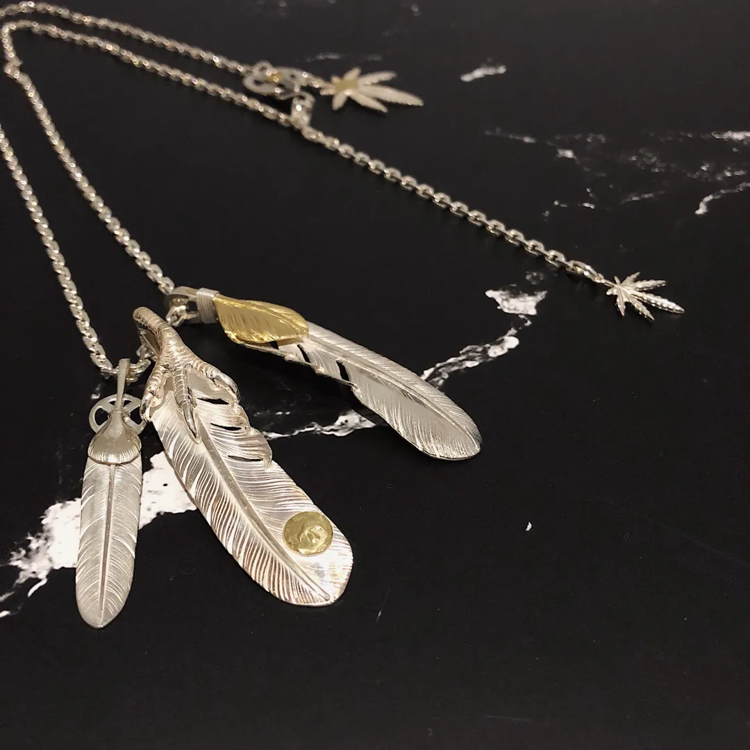 高橋Goro's シルバー 羽根付きネックレス - 画像 (3)