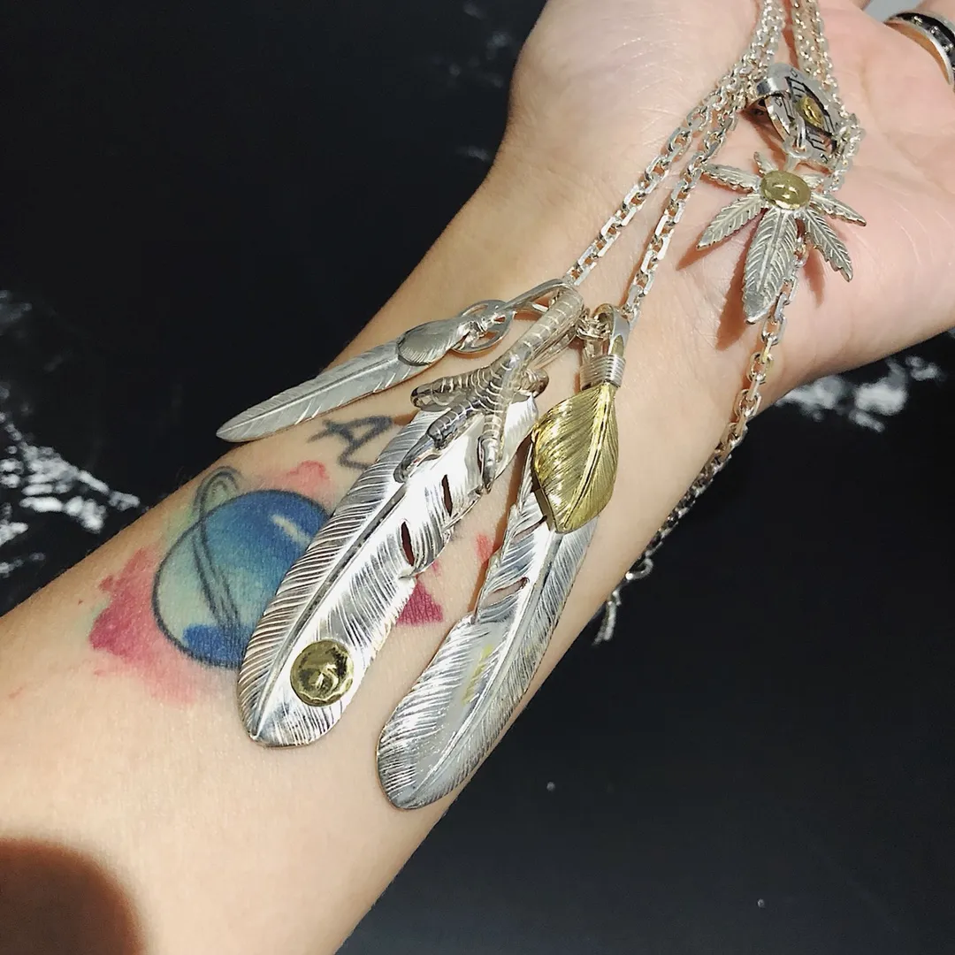 高橋Goro's シルバー 羽根付きネックレス - 画像 (5)