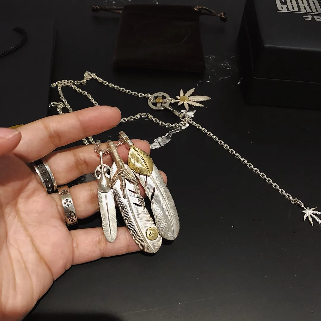 高橋Goro's シルバー 羽根付きネックレス - 画像 (6)