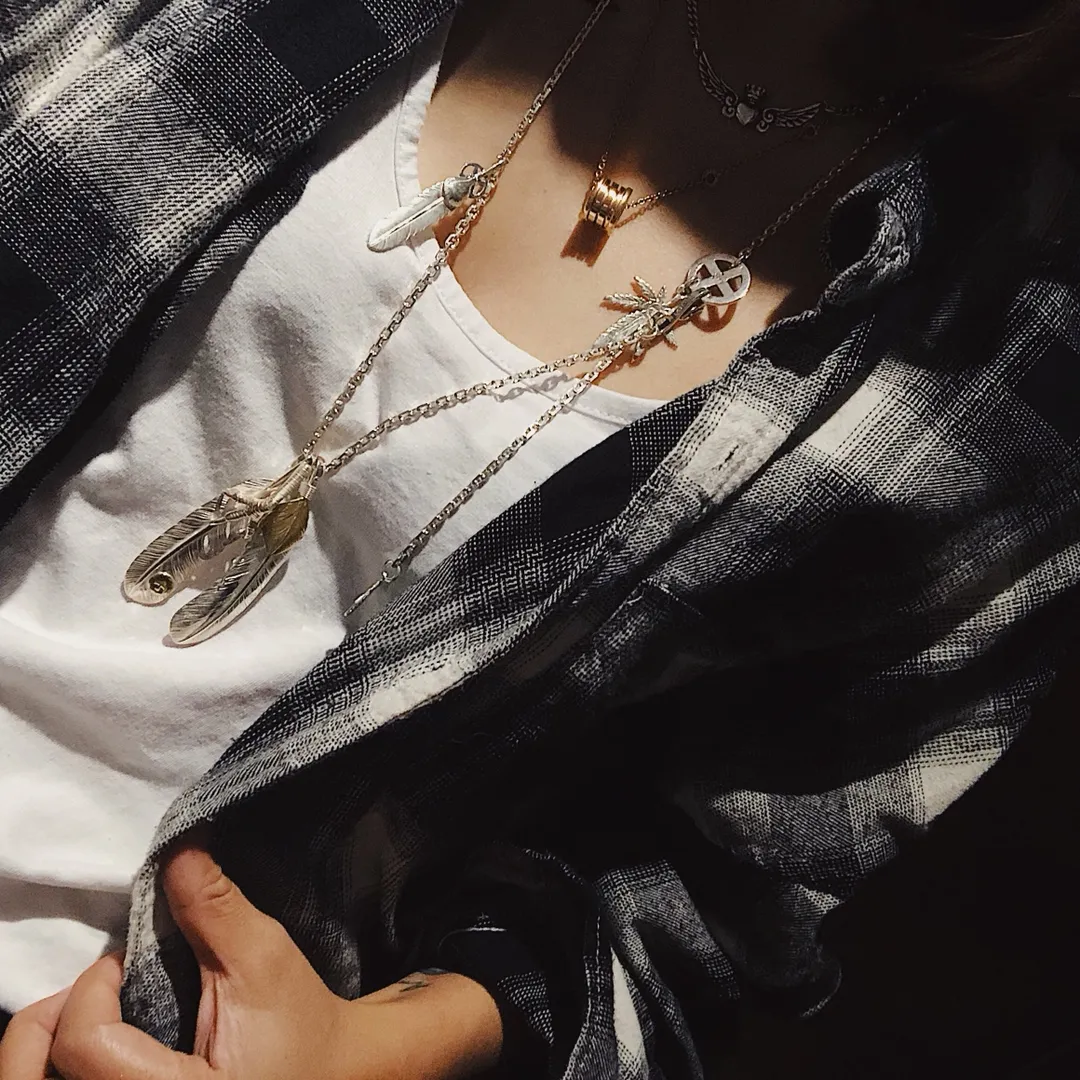 高橋Goro's シルバー 羽根付きネックレス - 画像 (10)