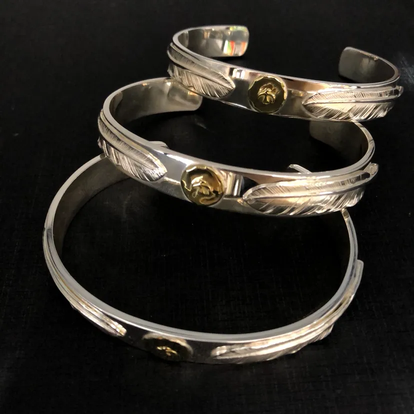 高橋goro’s シルバー羽根点鷹ブレスレット - 画像 (3)