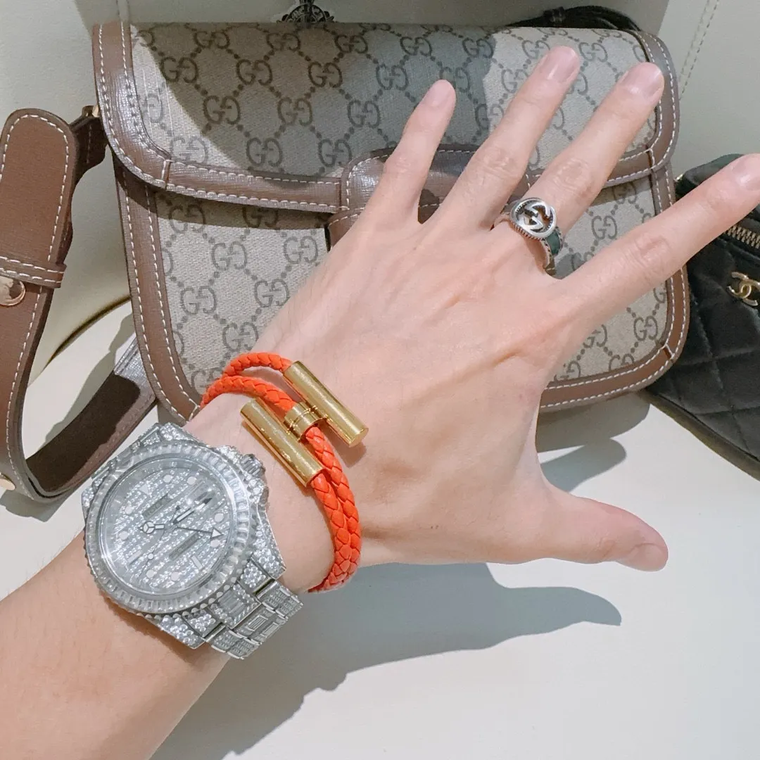 エルメス オレンジ編み手 rope ゴールドバージョン - 画像 (4)