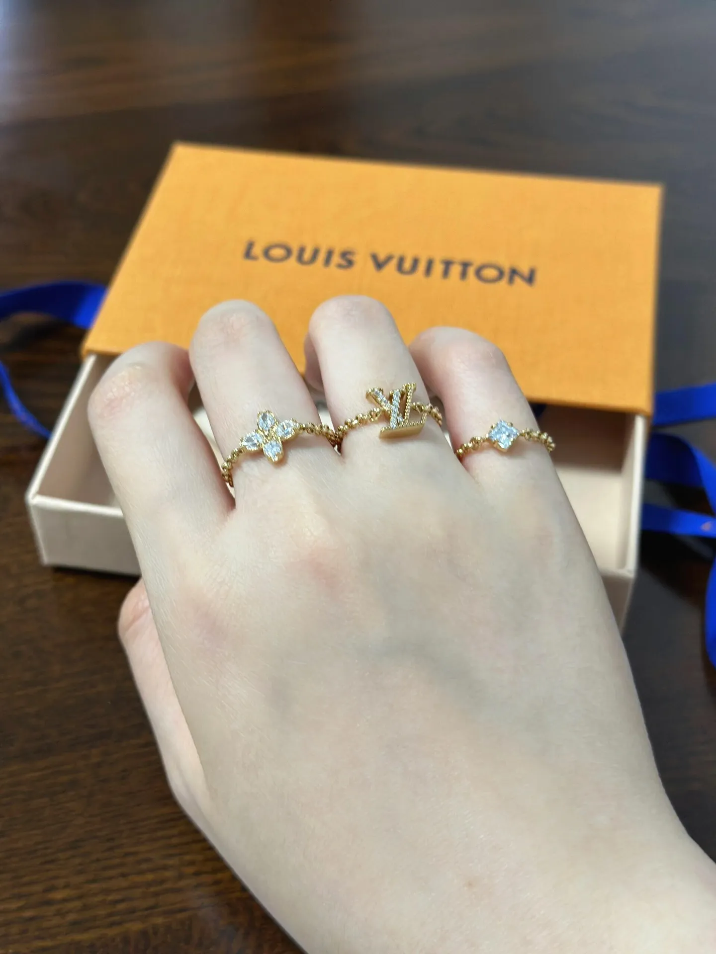 LOUIS VUITTON オレンジ 三合一セットリング - 画像 (8)