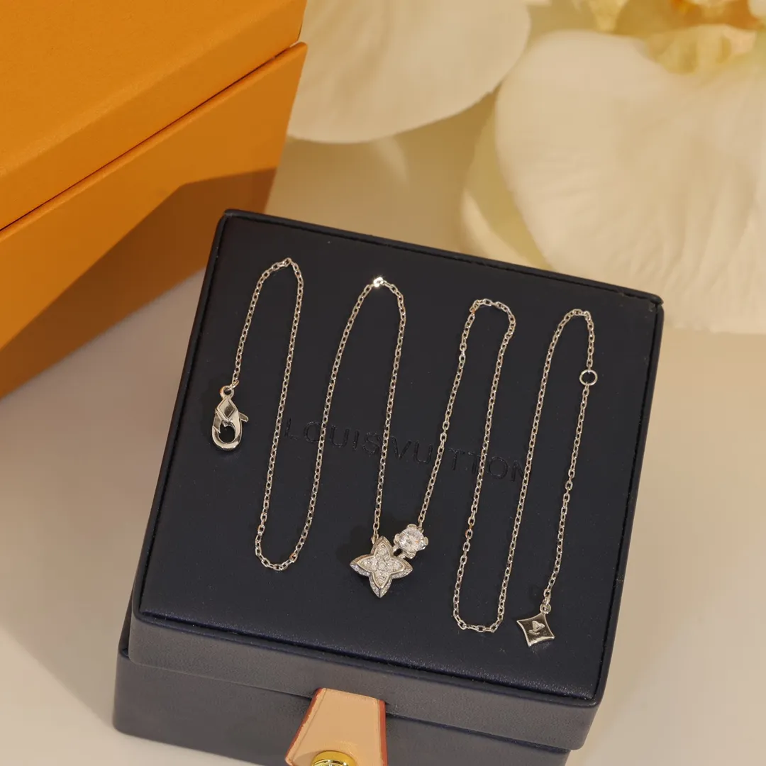LOUIS VUITTON シルバー ダイヤモンド ネックレス - 画像 (4)