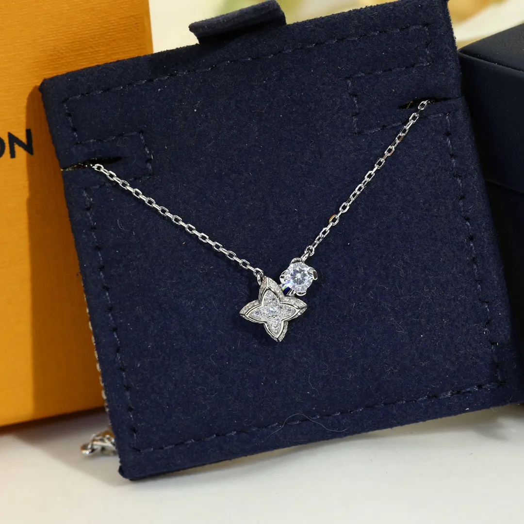 LOUIS VUITTON シルバー ダイヤモンド ネックレス - 画像 (5)