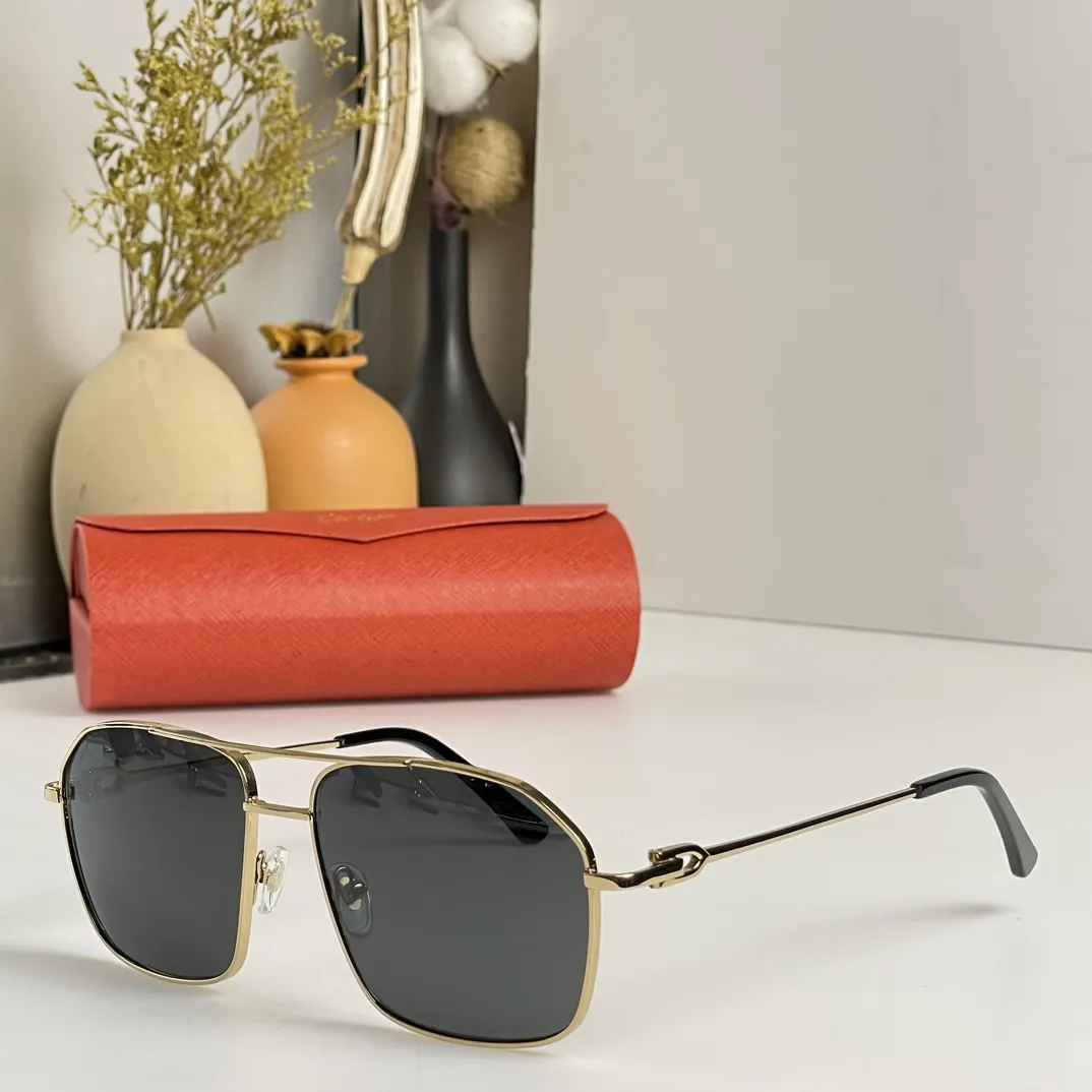 カルティエCT0306Sゴールドメタルサングラス - 画像 (6)