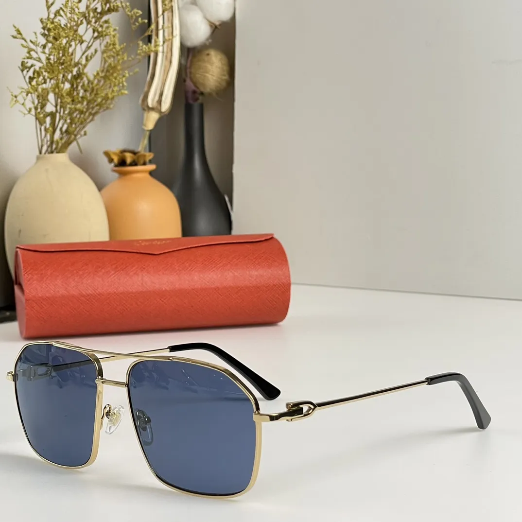 カルティエCT0306Sゴールドメタルサングラス - 画像 (7)