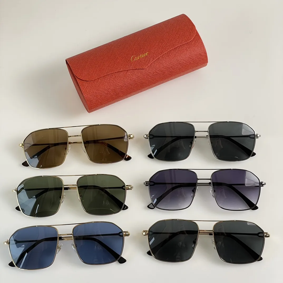 カルティエCT0306Sゴールドメタルサングラス - 画像 (10)