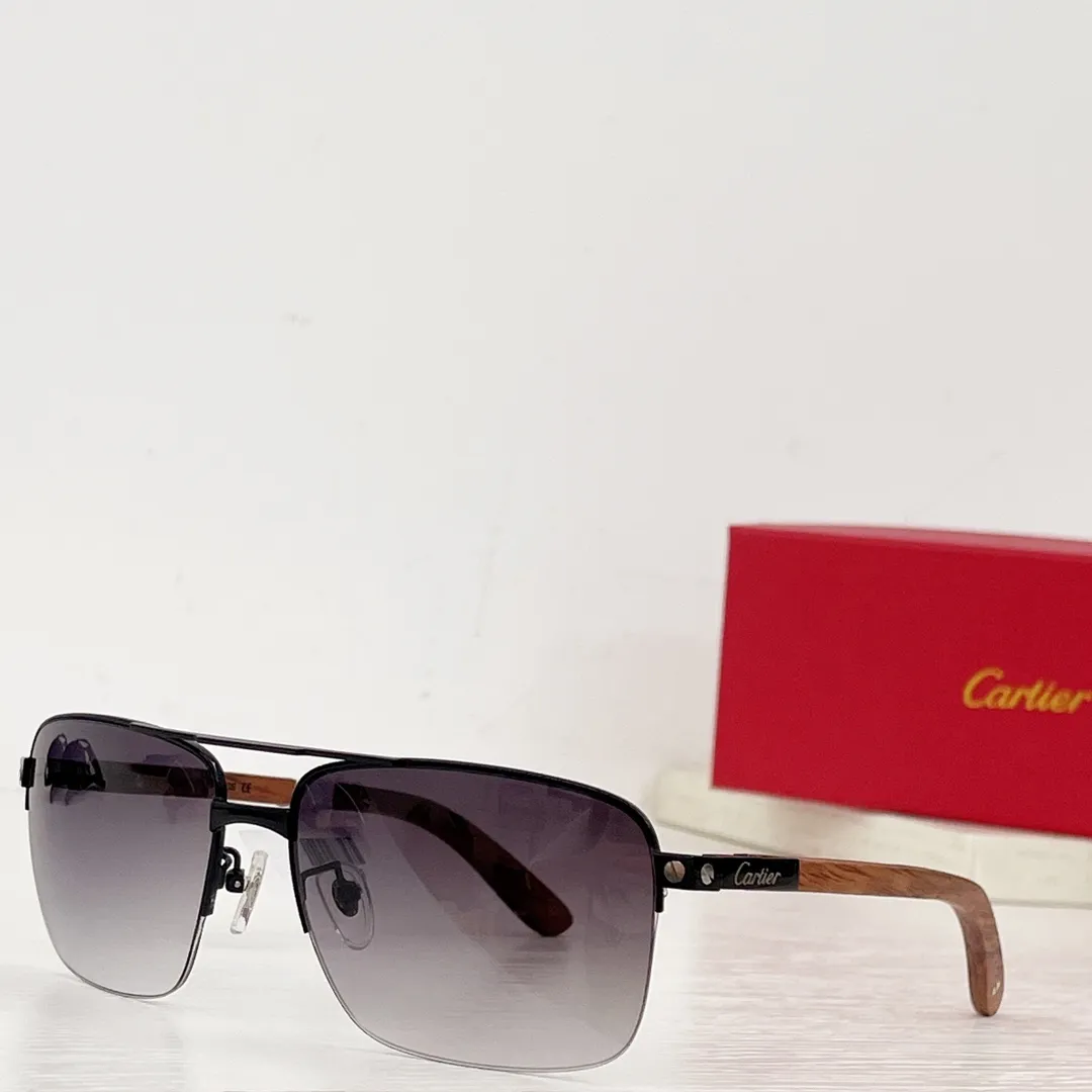 カルティエ ゴールド 蛙鏡 サイズ58高級木製脚 - 画像 (4)