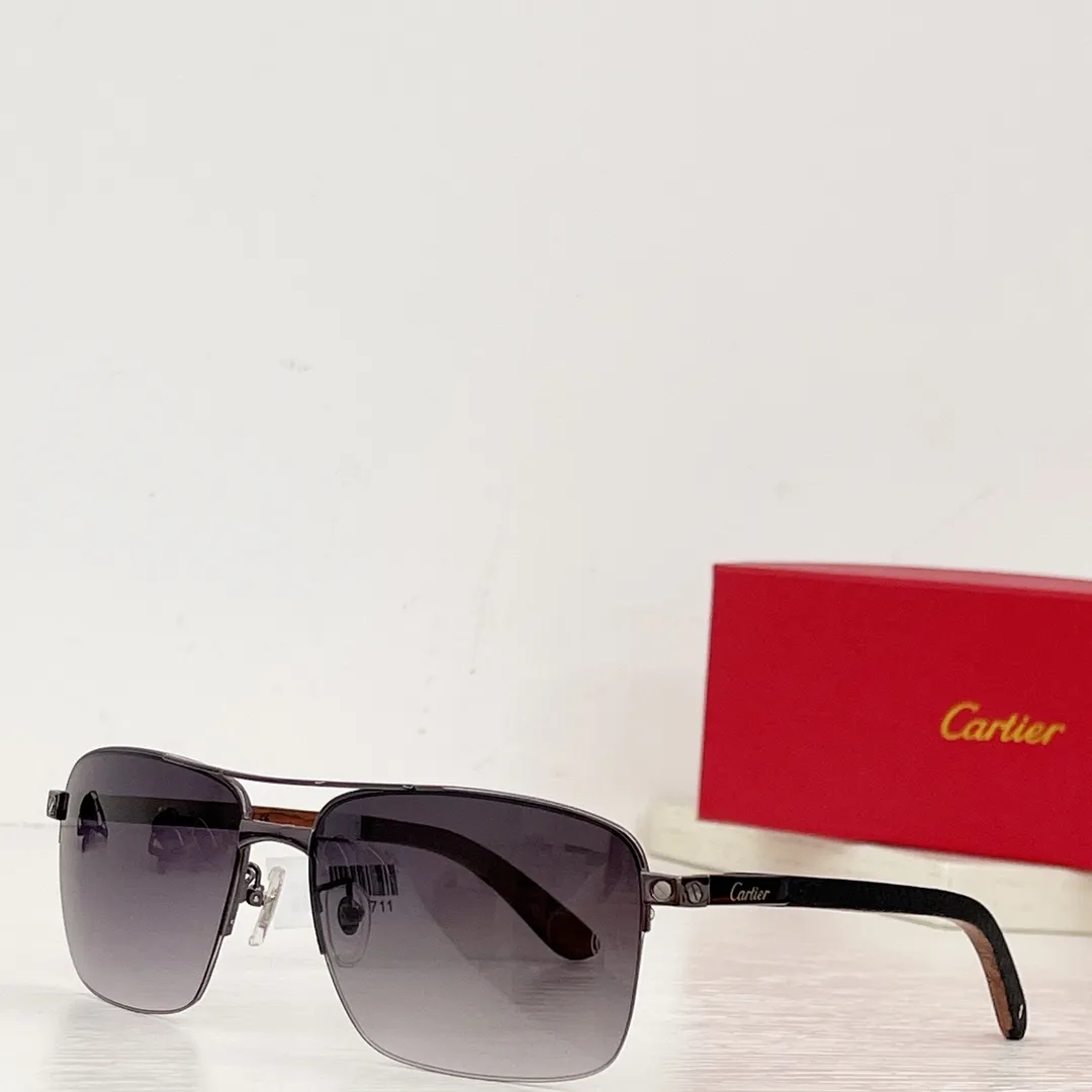 カルティエ ゴールド 蛙鏡 サイズ58高級木製脚 - 画像 (5)