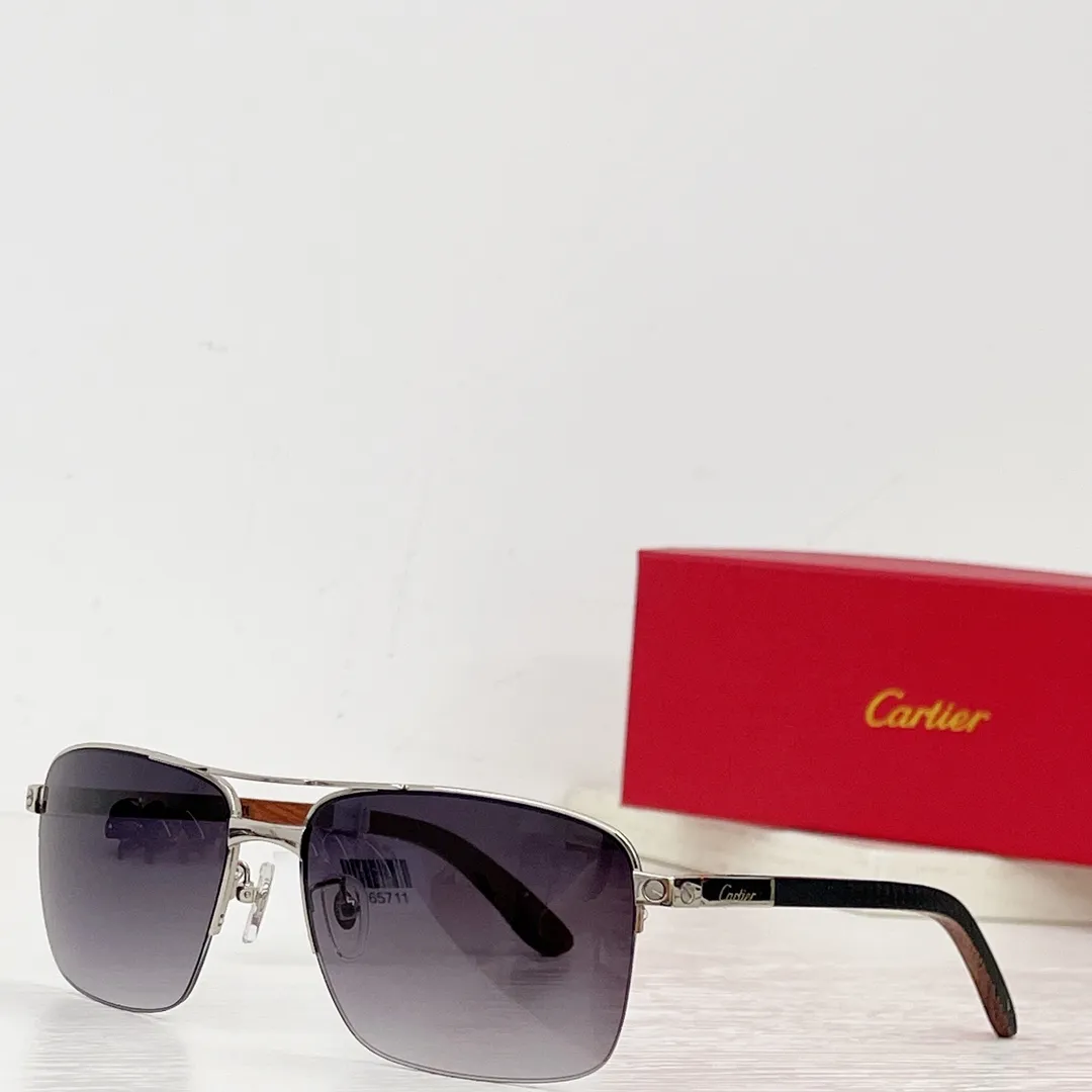 カルティエ ゴールド 蛙鏡 サイズ58高級木製脚 - 画像 (6)