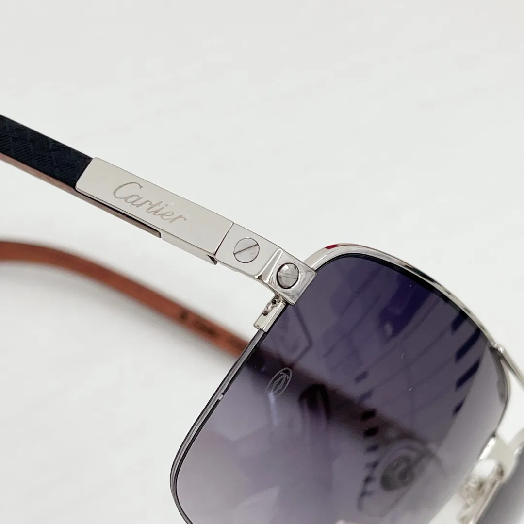 カルティエ ゴールド 蛙鏡 サイズ58高級木製脚 - 画像 (7)