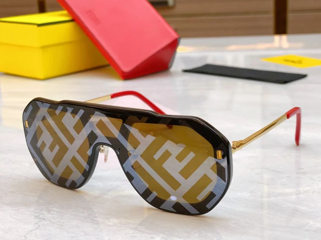 FENDI 新しいサングラス FOL514 ブラックレッドデザイン - 画像 (4)