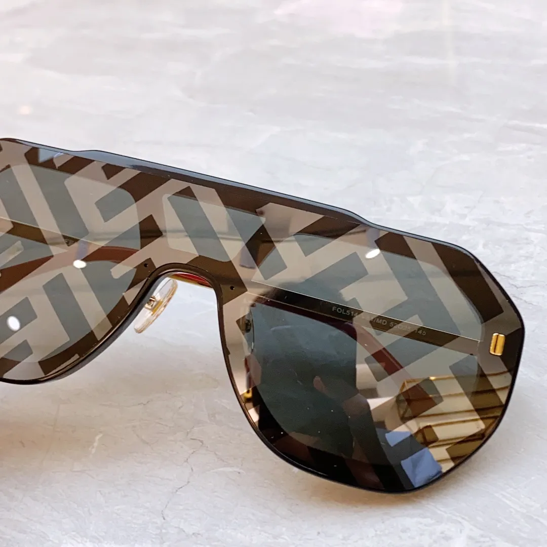 FENDI 新しいサングラス FOL514 ブラックレッドデザイン - 画像 (8)