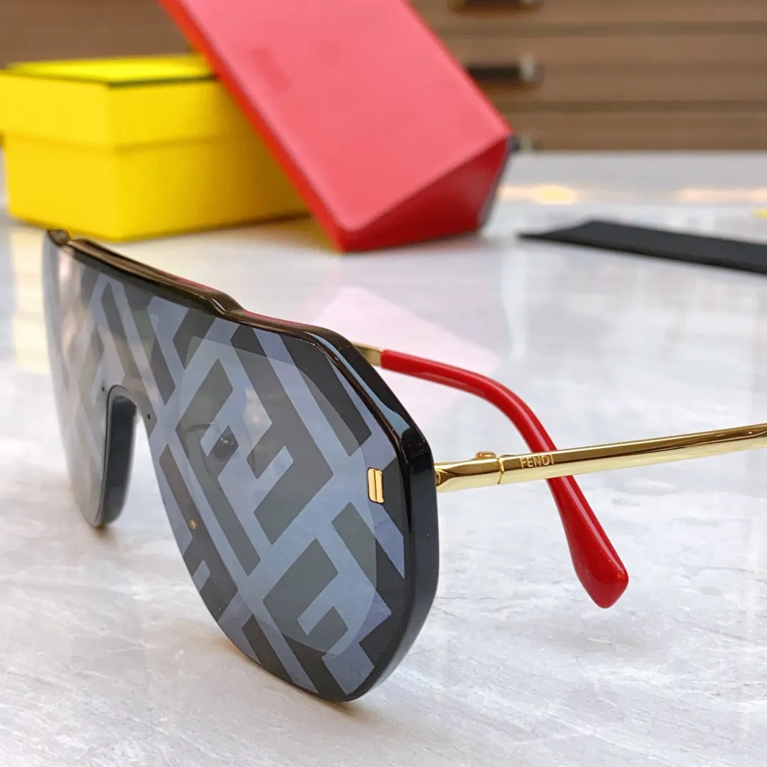 FENDI 新しいサングラス FOL514 ブラックレッドデザイン - 画像 (9)