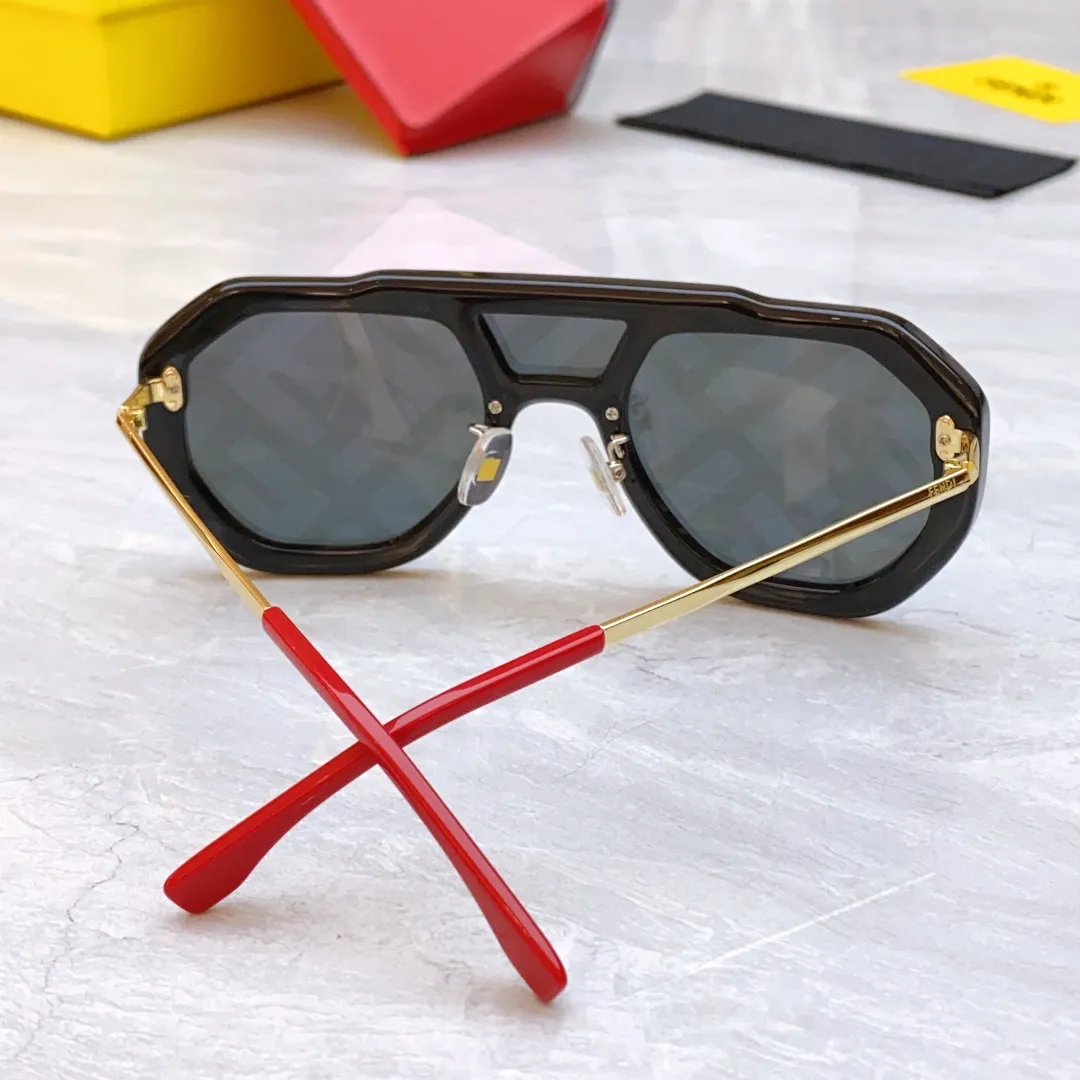 FENDI 新しいサングラス FOL514 ブラックレッドデザイン - 画像 (10)