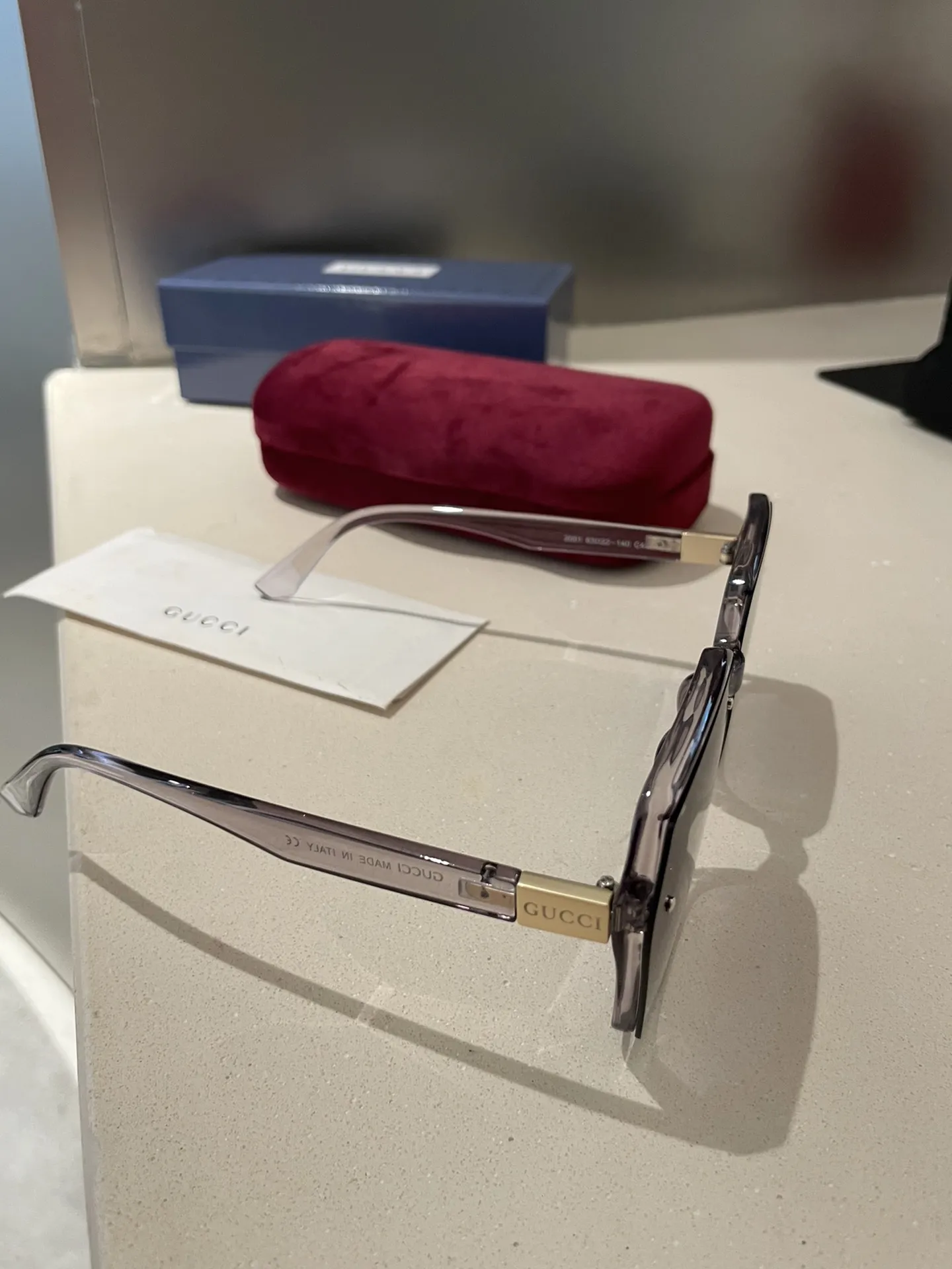 Gucci グレー偏光レンズ小香サングラス - 画像 (7)