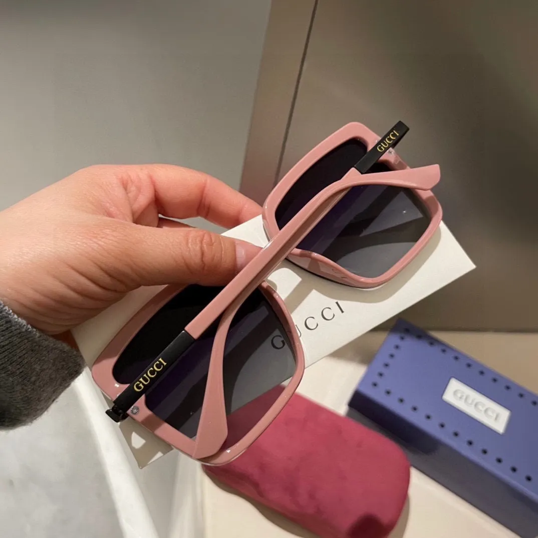Gucciピンク偏光サングラス新款小香スタイル - 画像 (4)